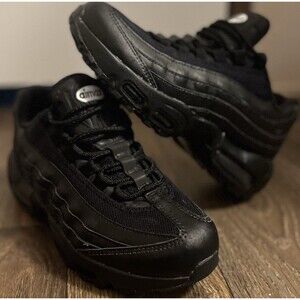 Nike Air Max 95 Essential “Triple Black” (Cj3906-001) Youth Size 6US
